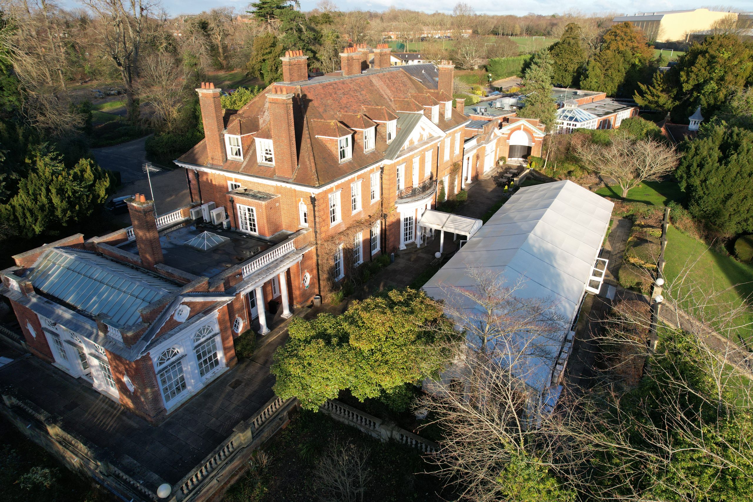 Aerial property photography