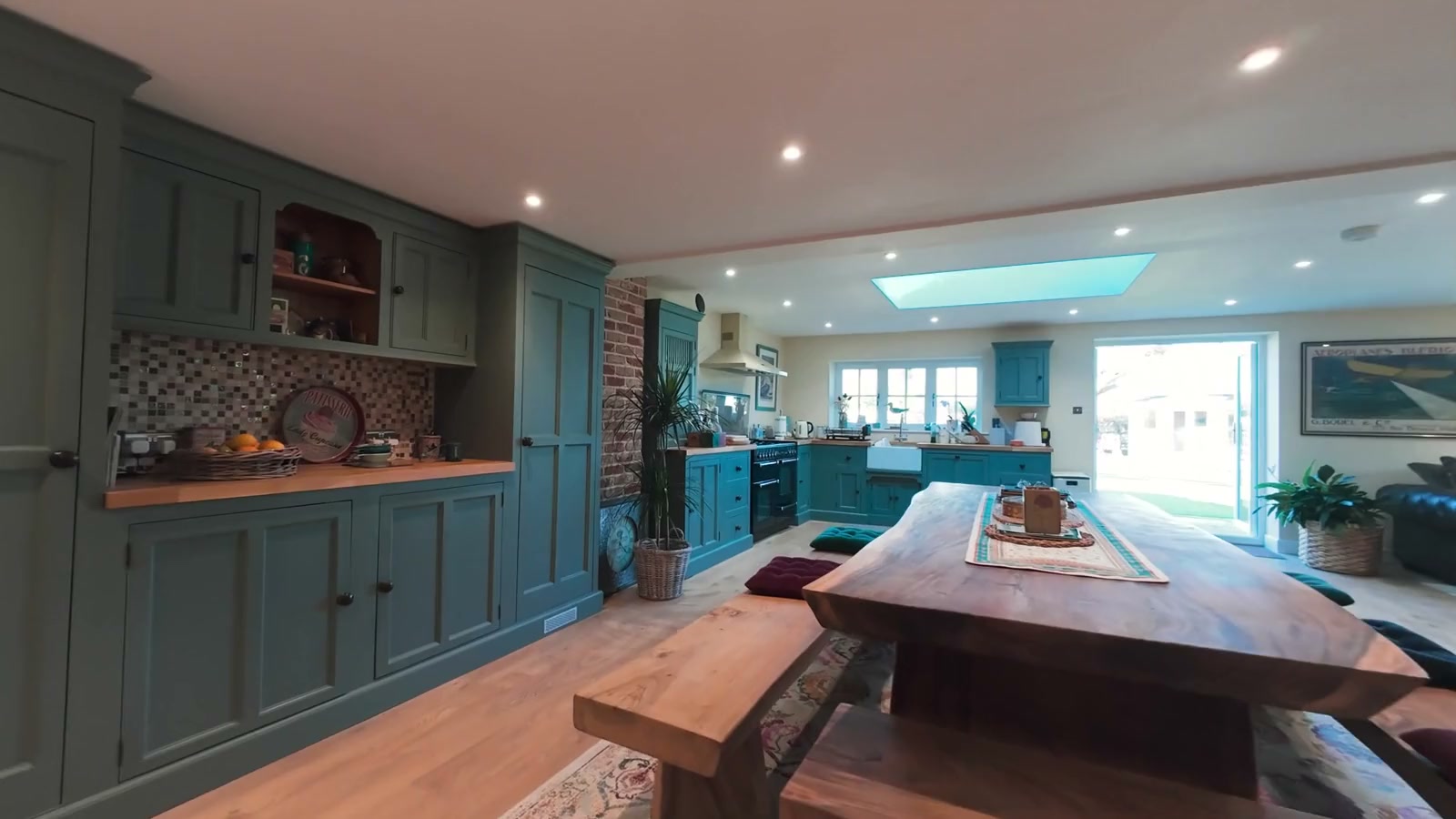 Real estate kitchen and dining FPV still